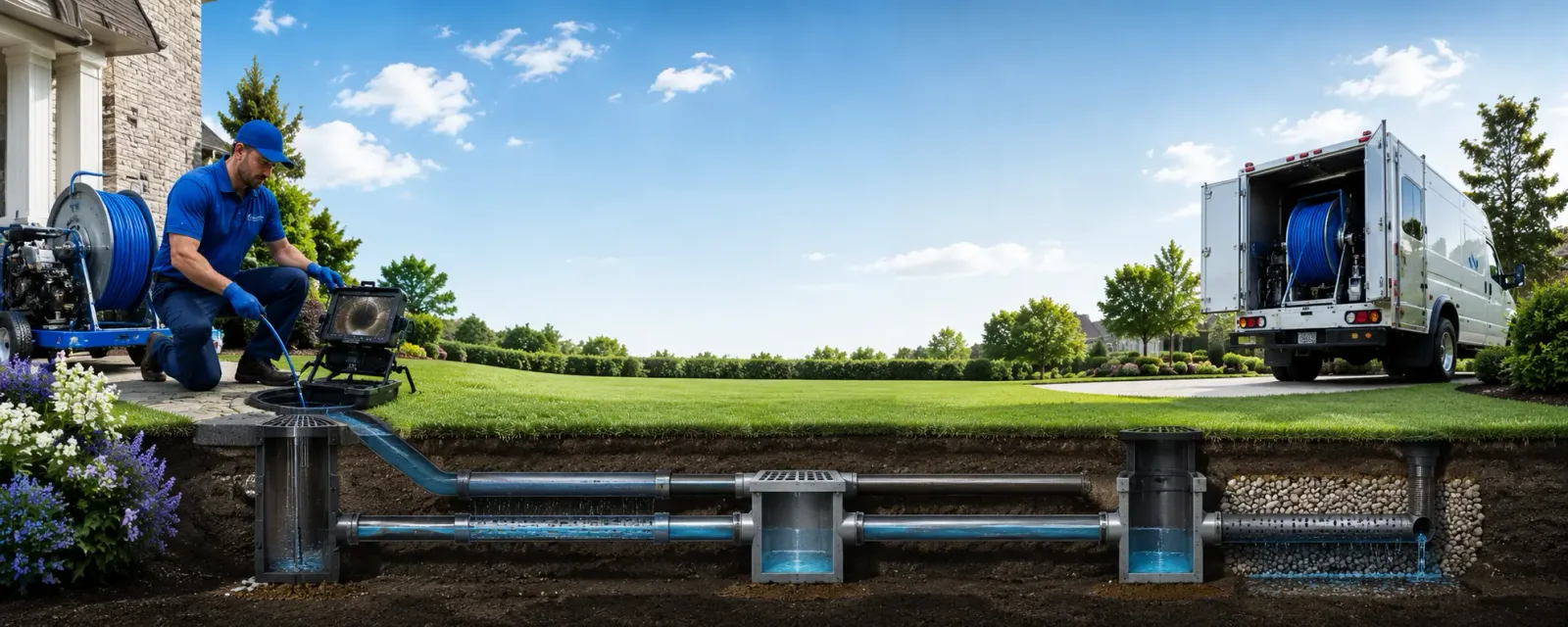 Outdoor drain cleaning information for Talking Rock, GA